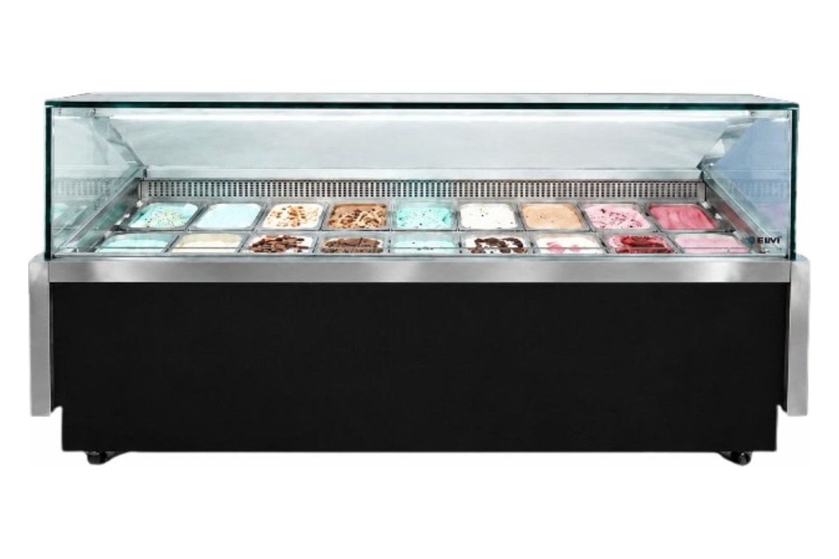 Expositor de gelato Elvi — modelo maior