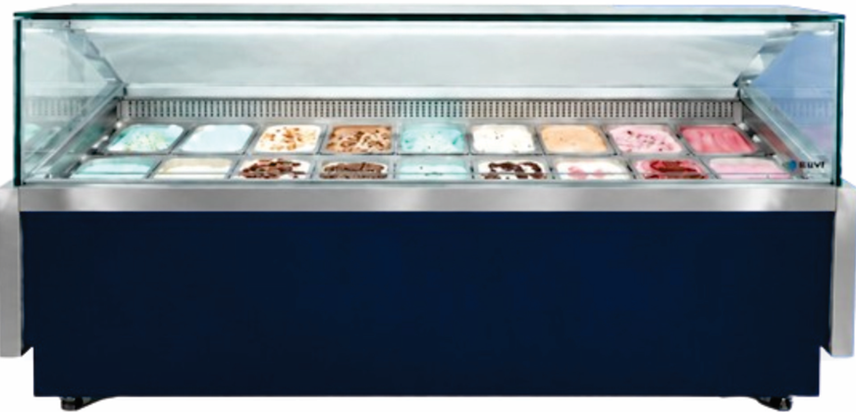 Expositor de Gelato Elvi — modelo azul